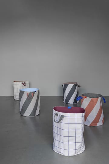 Mesh καλάθι πλυντηρίου Ø40x50 cm - Καφέ-Off-white - Mette Ditmer