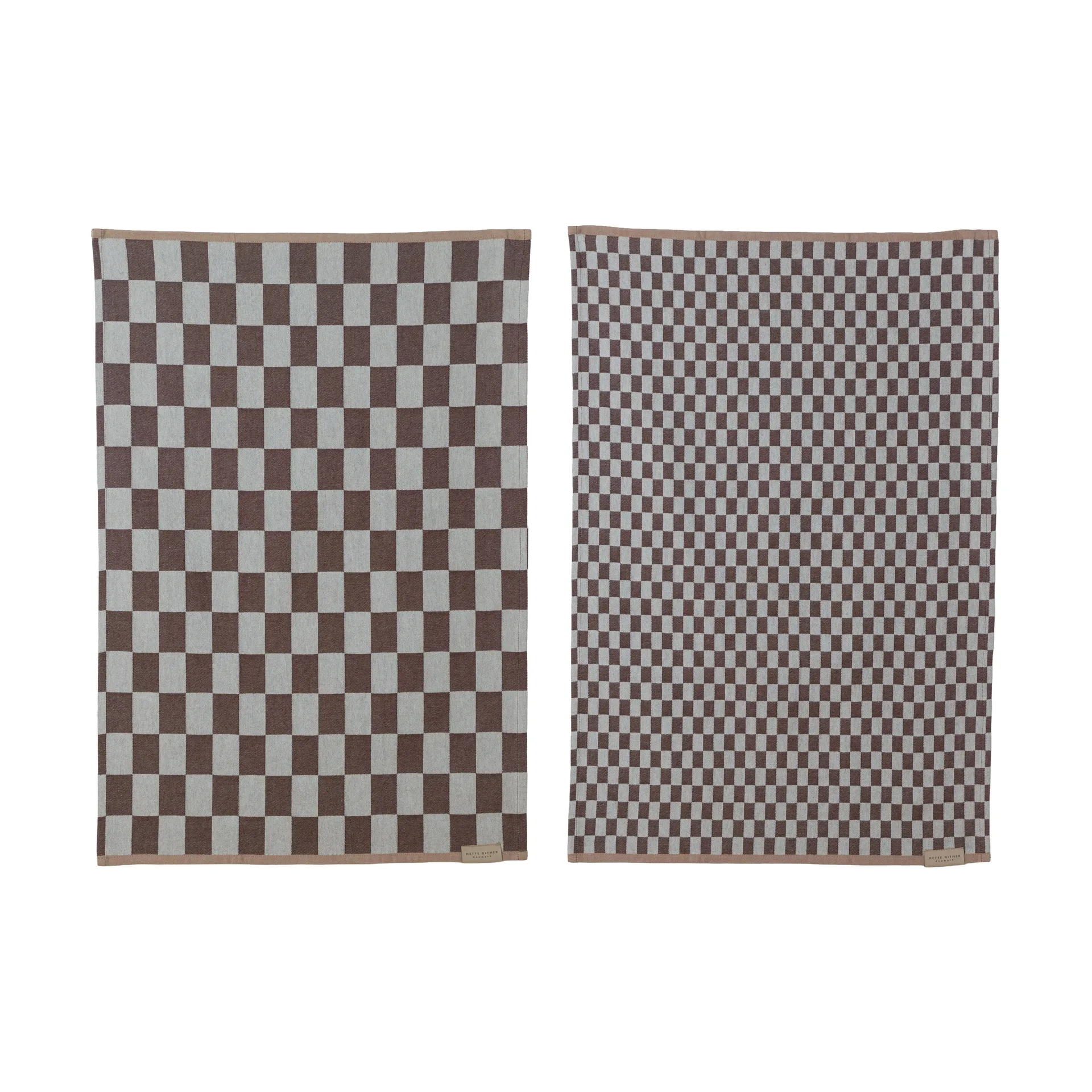 Mini-Max πετσέτες κουζίνας 2 τεμ., Brown (brun), 50x70 εκ. Mette Ditmer