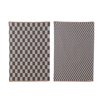 Mini-Max πετσέτες κουζίνας 2 τεμ. - Brown (brun), 50x70 εκ. - Mette Ditmer