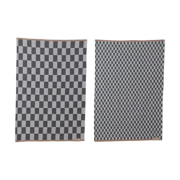 Mini-Max πετσέτες κουζίνας 2 τεμ. - Gray (γκρι), 50x70 εκ. - Mette Ditmer