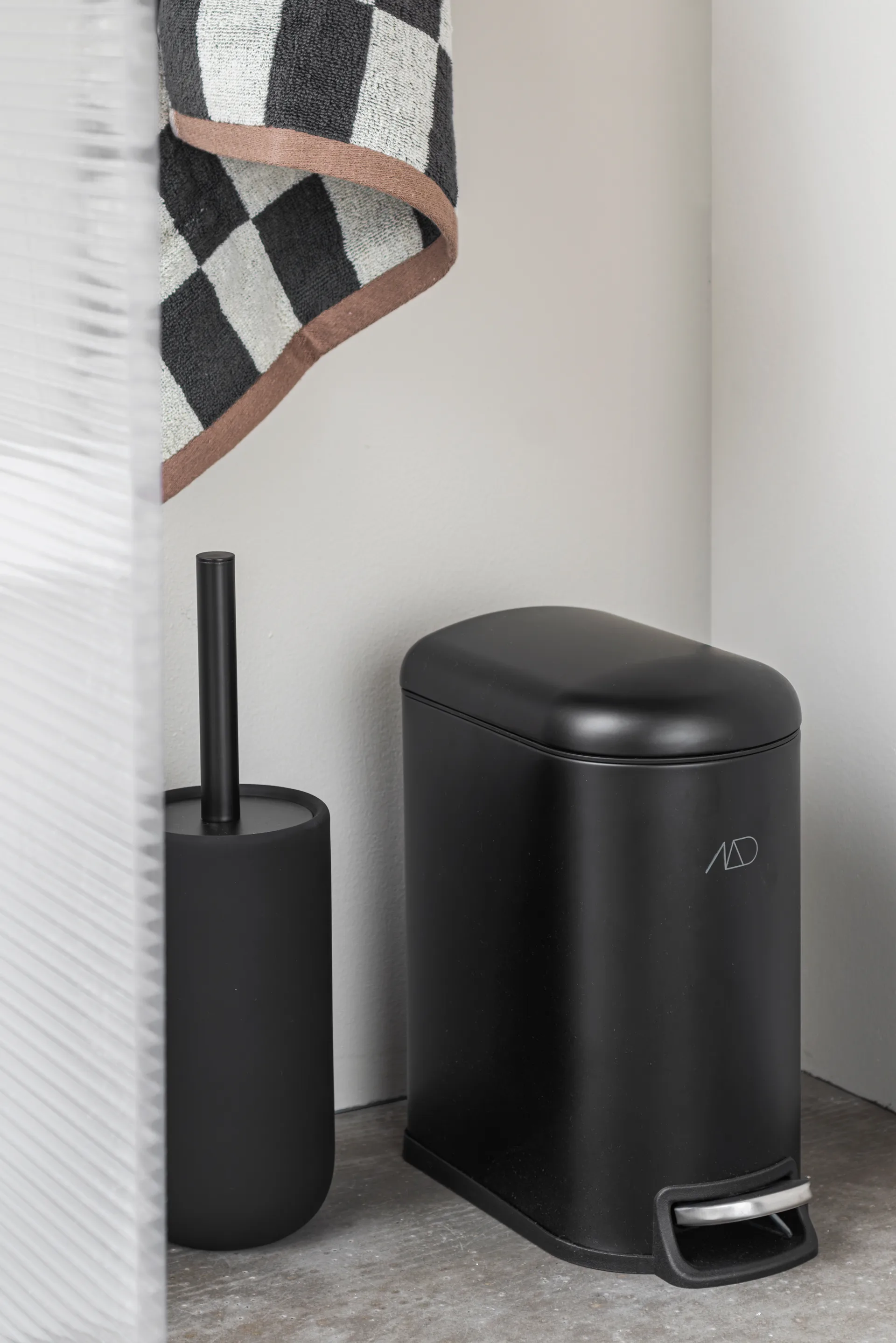 Mini-Walther κάδος pedal 5 L, Μαύρο Mette Ditmer