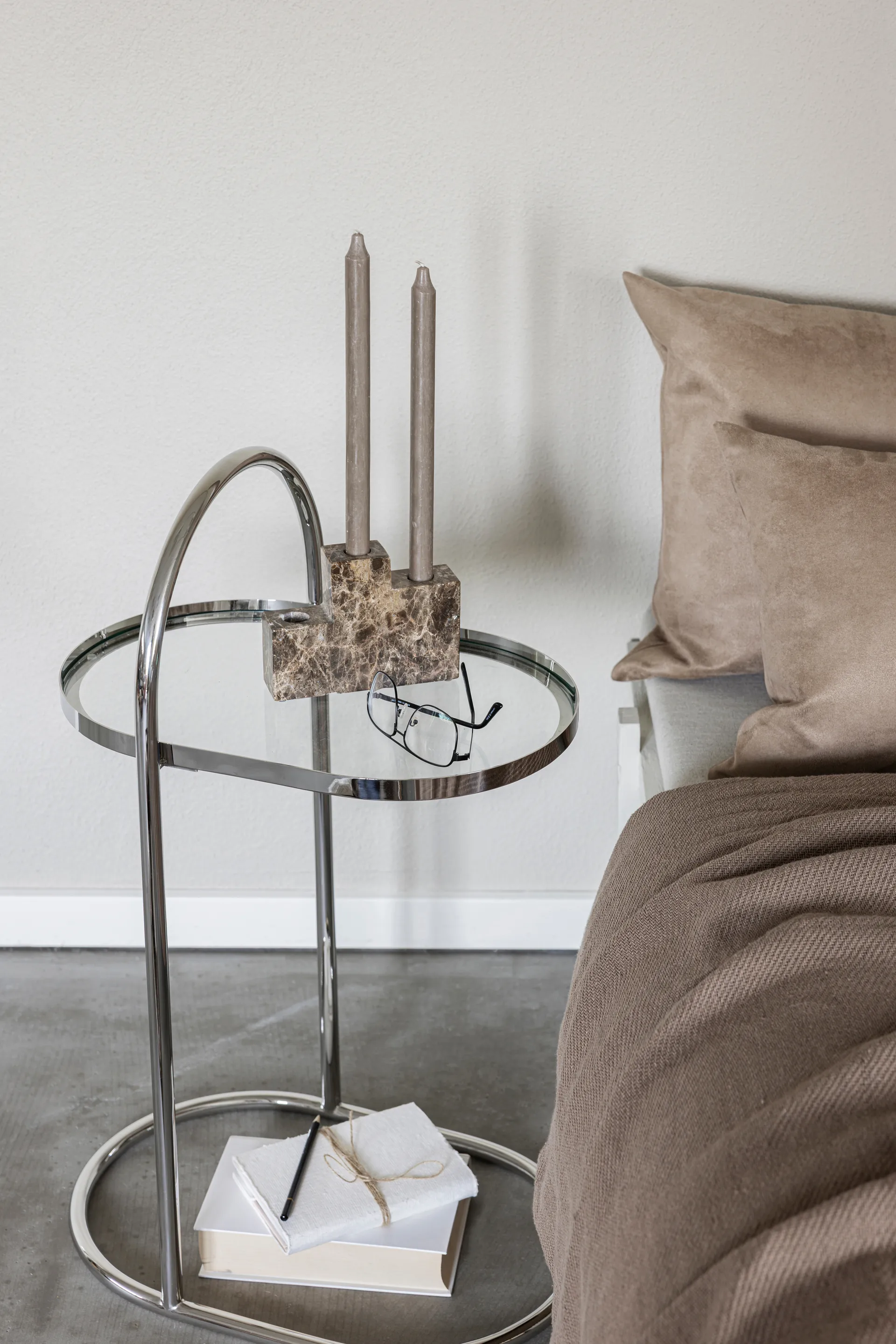 Moves βοηθητικό τραπέζι, Chrome, 34,5x51x76,5 cm Mette Ditmer