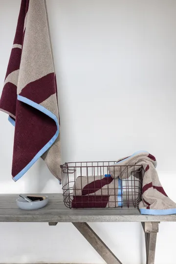 Πετσέτα Nova Arte 50 x 90 εκ., 2 τεμ. - Wine-sand - Mette Ditmer