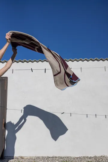 Πετσέτα μπάνιου Nova Arte 70 x 133 εκ. - Wine-sand - Mette Ditmer