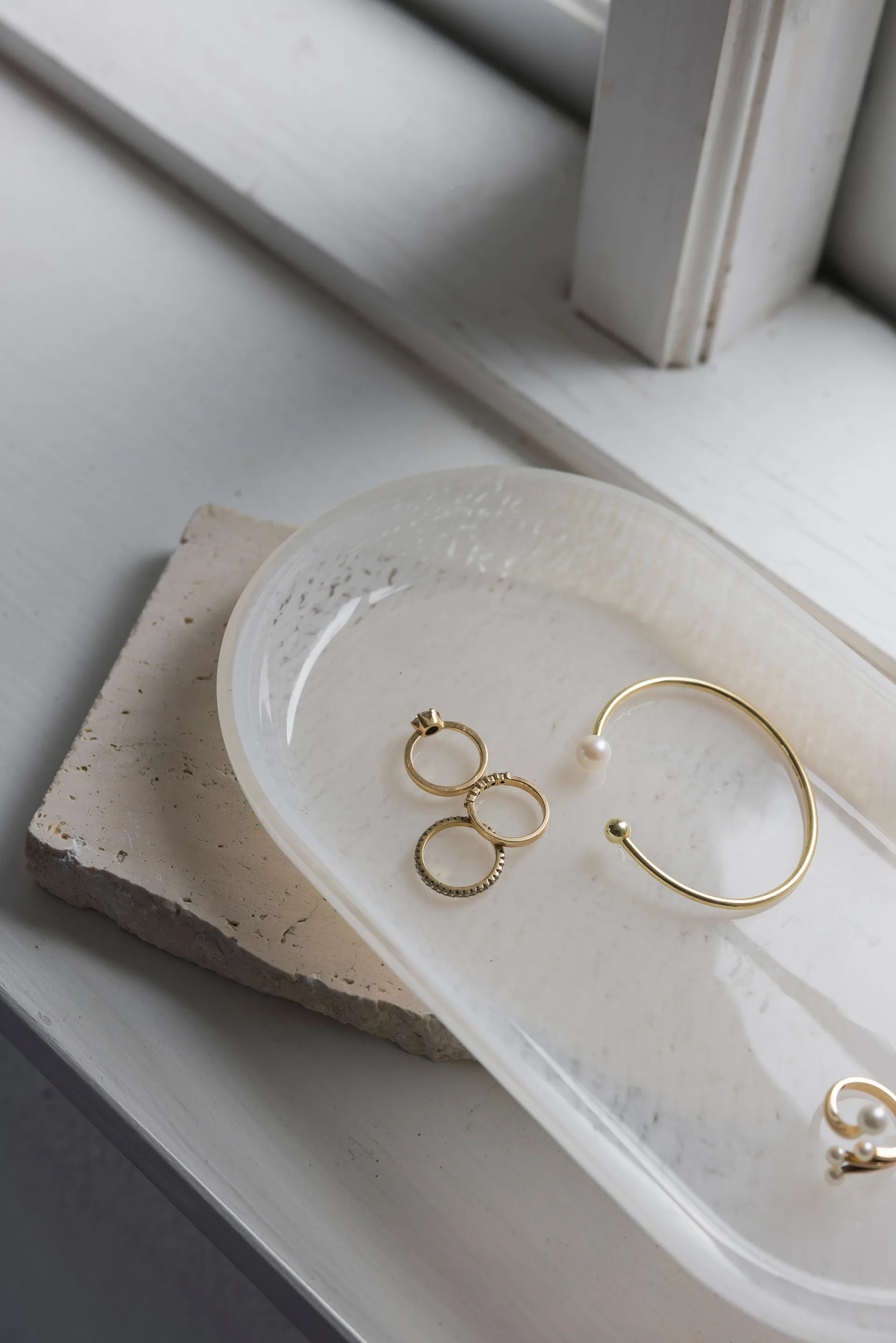 Opal δίσκος, Linen, 14x25,5 cm Mette Ditmer