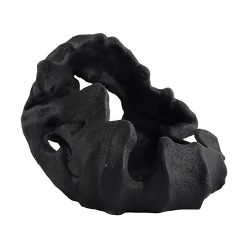Reef κηροπήγιο για κερί-μπλοκ - Μαύρο, Ø16,5x13 εκ. - Mette Ditmer