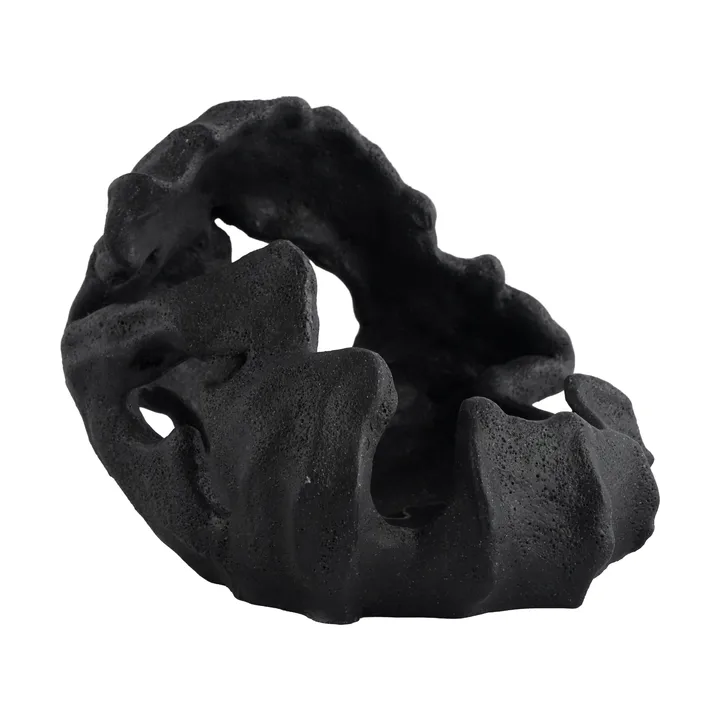 Reef κηροπήγιο για κερί-μπλοκ - Μαύρο, Ø16,5x13 εκ. - Mette Ditmer