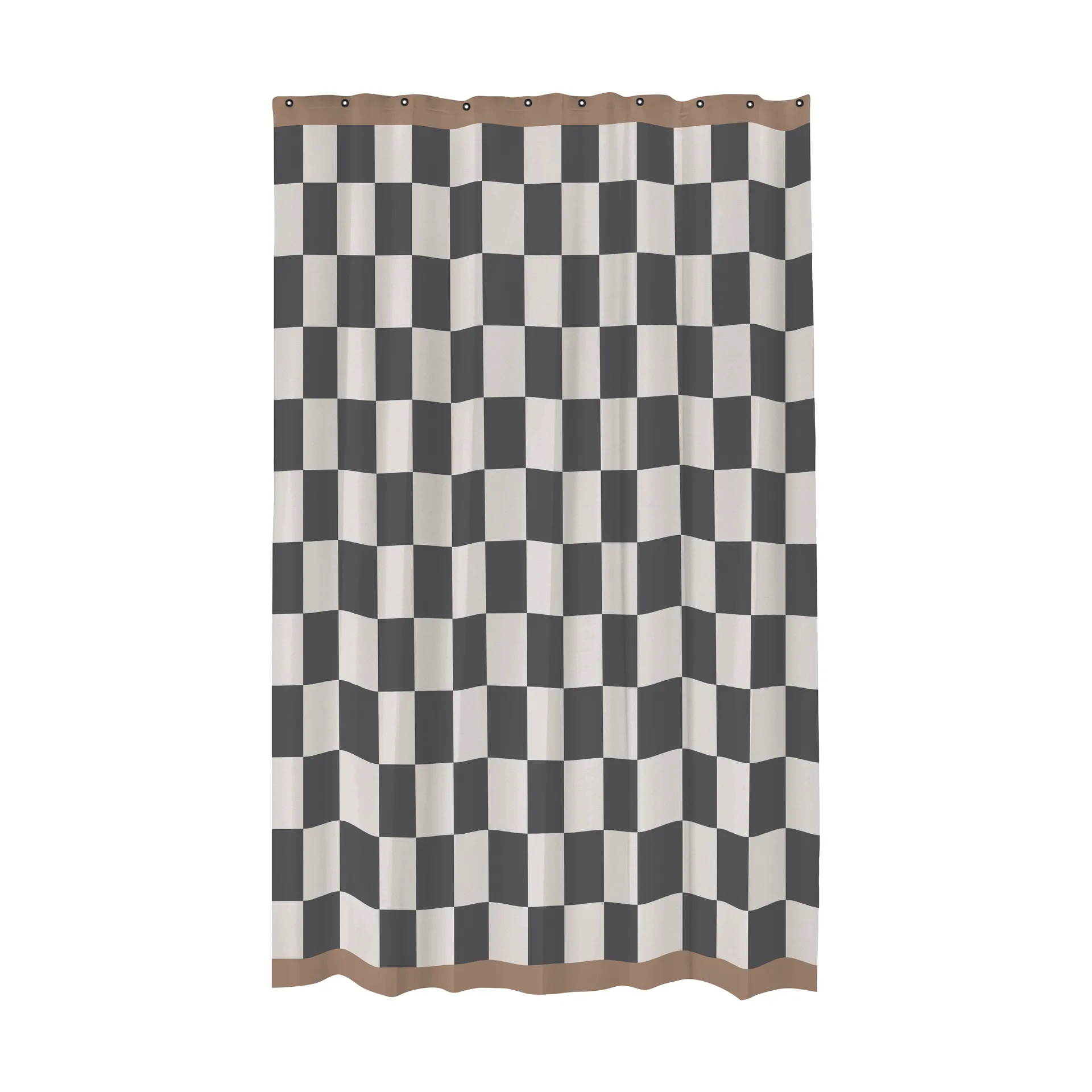 Retro κουρτίνα μπάνιου 150x200 εκ., Dark grey Mette Ditmer