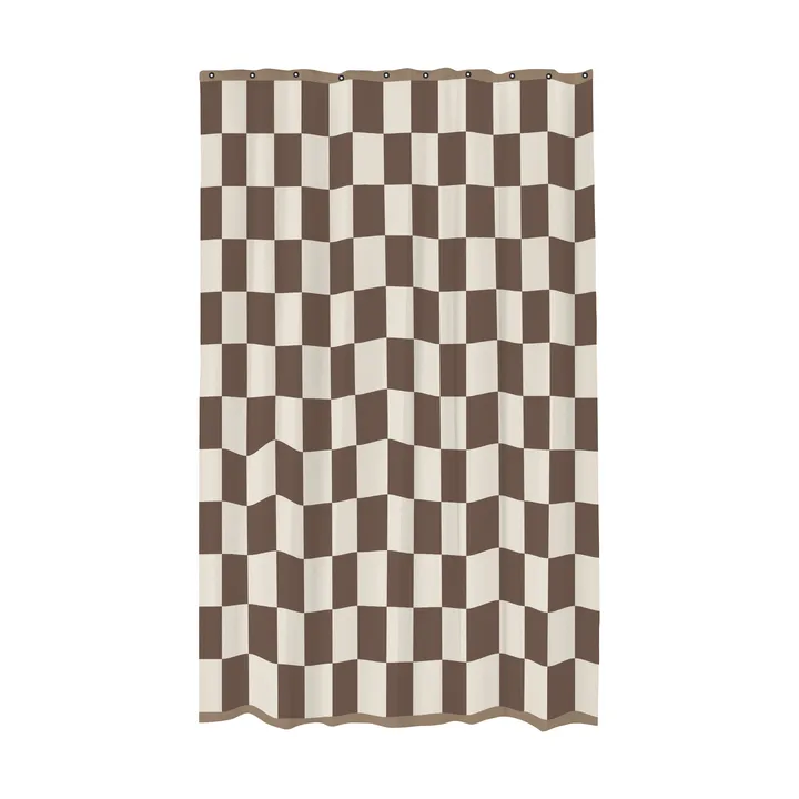 Retro κουρτίνα μπάνιου 150x200 εκ. - Καφέ - Mette Ditmer