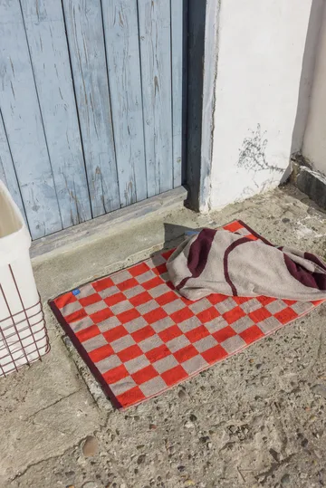 Retro χαλάκι μπάνιου 50x80 εκ. - Dark orange - Mette Ditmer