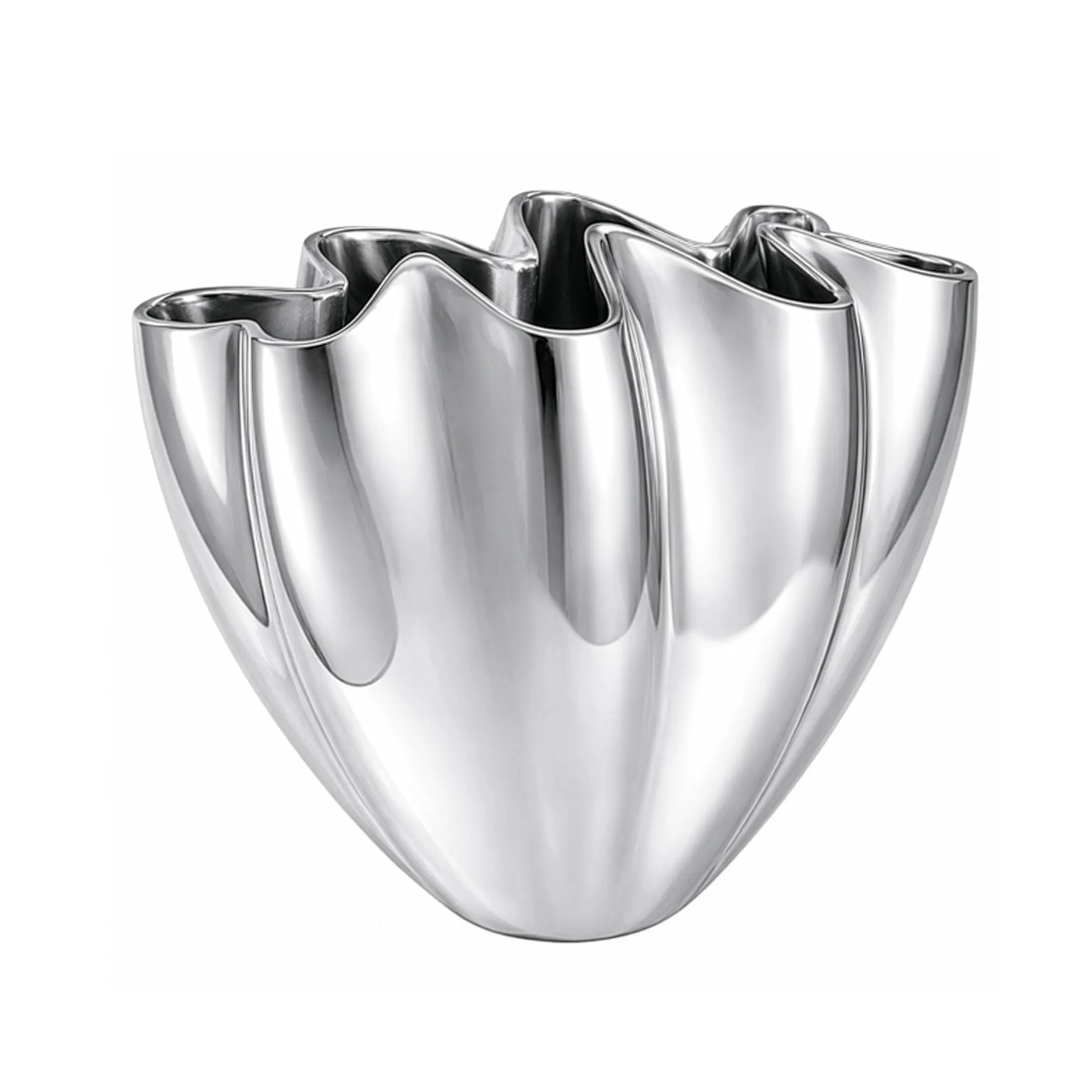 Shell βάζο, Large, 30 εκ., Chrome Mette Ditmer