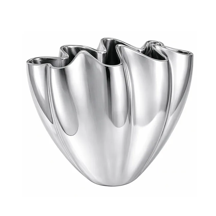 Shell βάζο - Large, 30 εκ., Chrome - Mette Ditmer