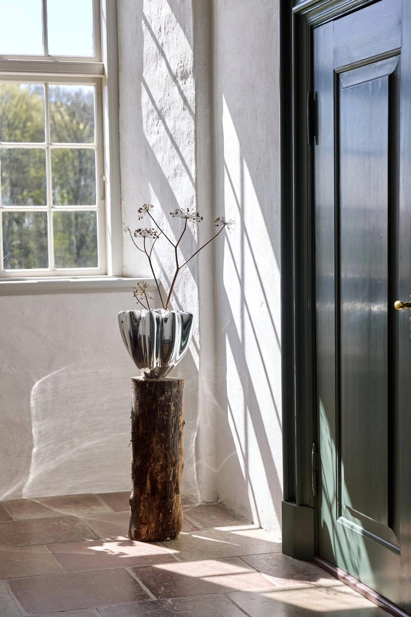 Shell βάζο, Large, 30 εκ., Chrome Mette Ditmer