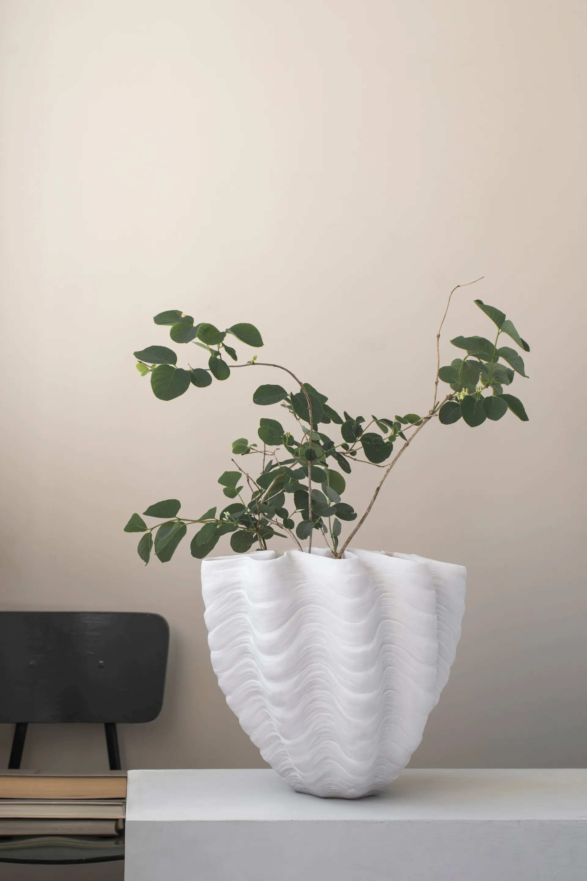 Βάζο Shell, Large, 30 cm, white Mette Ditmer