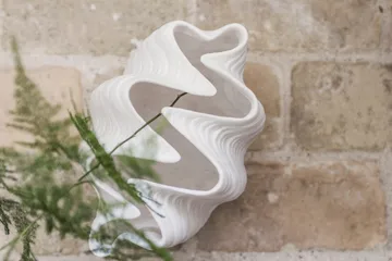 Βάζο Shell - Small, 22 cm, white - Mette Ditmer