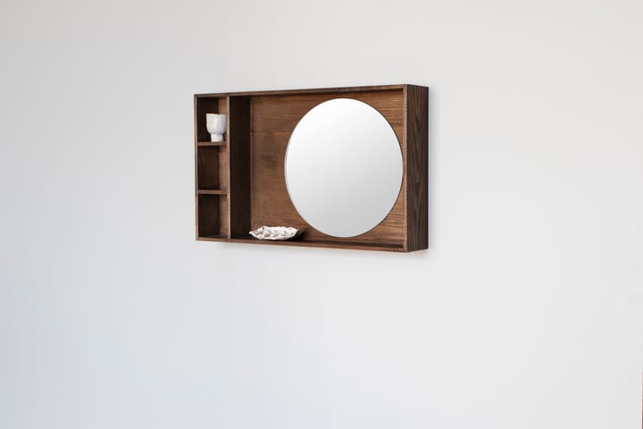 Show-me καθρέφτης με ράφι small, Dark oiled Mette Ditmer