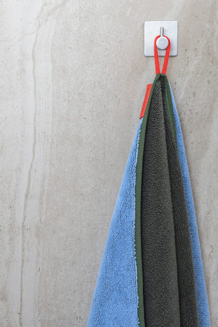 Soft πετσέτα μπάνιου 70x133 cm, Σκούρο ελιά-ανοιχτό μπλε Mette Ditmer