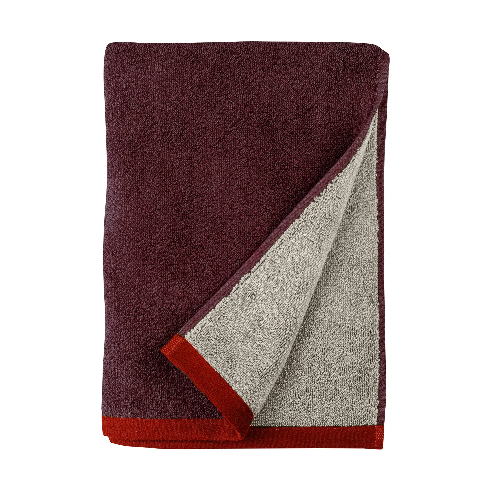 Soft πετσέτα μπάνιου 70x133 cm, Gray-Red (γκρι-κόκκινο), 70x133 εκ. Mette Ditmer