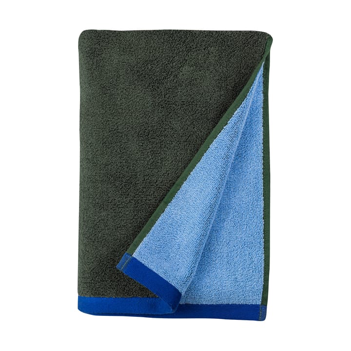 Soft guest towel 40x55 cm 2-pack - Σκούρο ελιά-ανοιχτό μπλε - Mette Ditmer