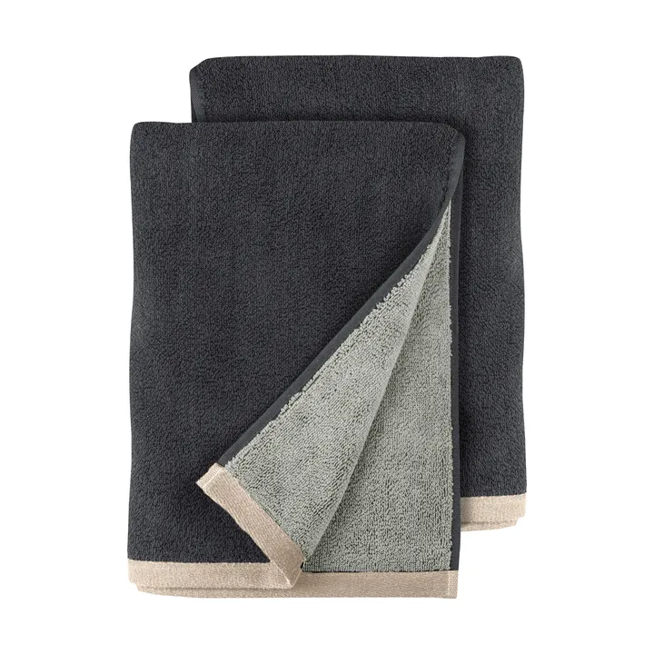 Soft guest towel 40x55 cm 2-pack - Grey (γκρι), 40x55 εκ. - Mette Ditmer