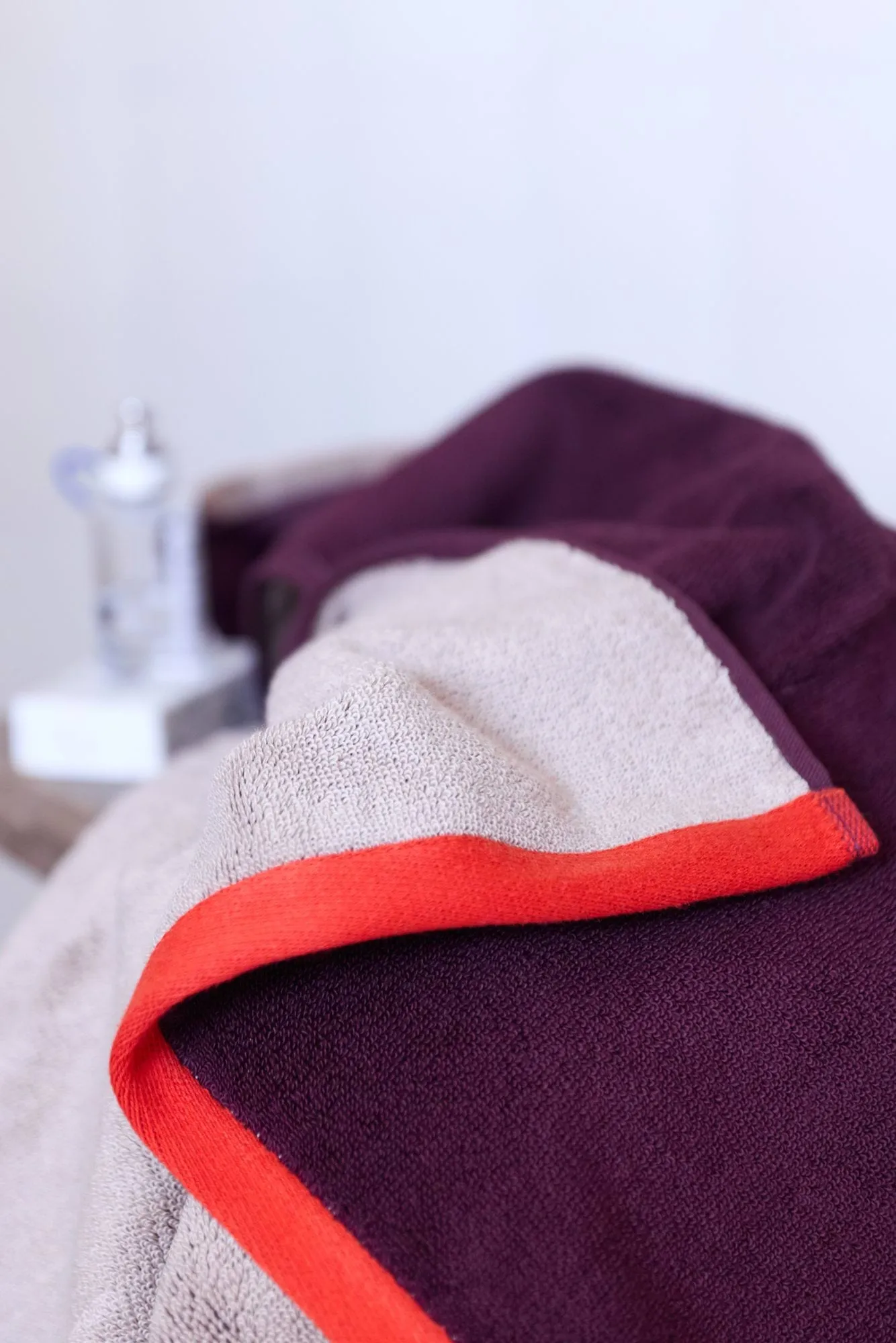 Soft guest towel 40x55 cm 2-pack, Red-Grey (κόκκινο-γκρι), 40x55 εκ. Mette Ditmer
