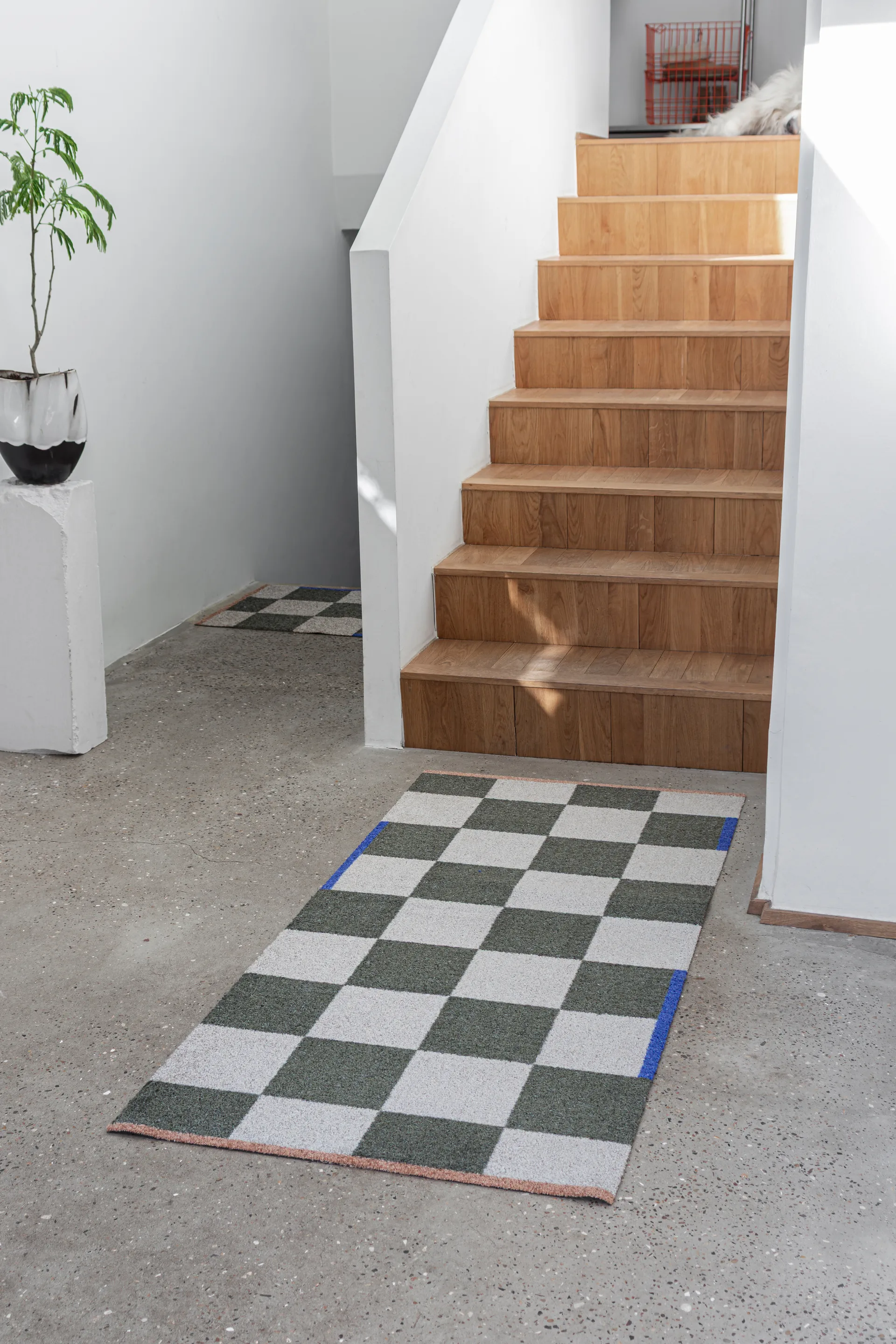 Square all-round χαλί large, Σκούρο ελιάς Mette Ditmer