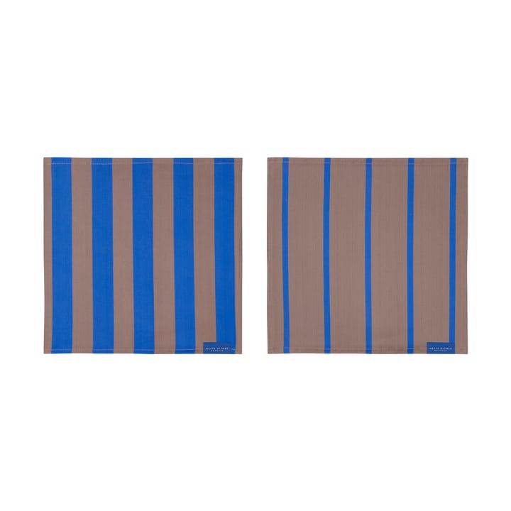Πανί πιάτων Stripes 33x33 cm σετ 2 τεμαχίων - Blush - Mette Ditmer
