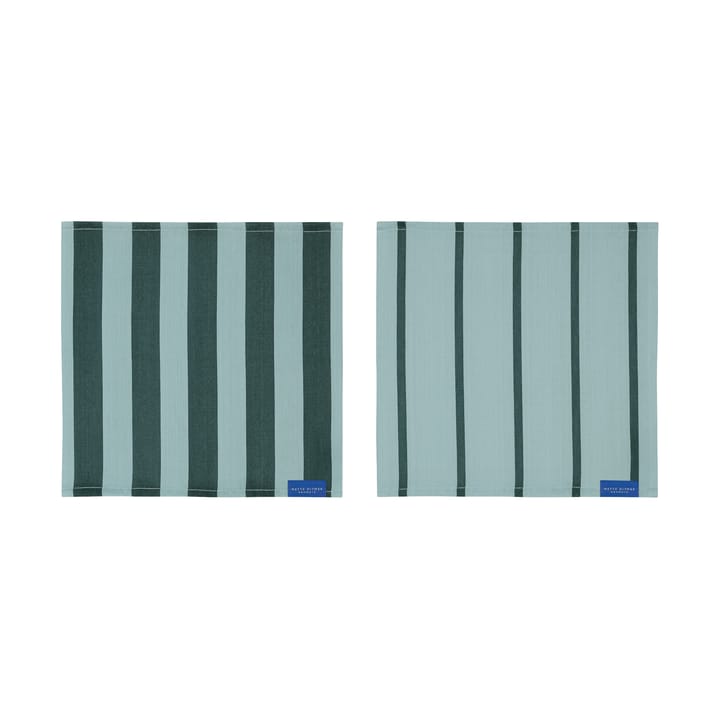 Πανί πιάτων Stripes 33x33 cm σετ 2 τεμαχίων - Mint - Mette Ditmer