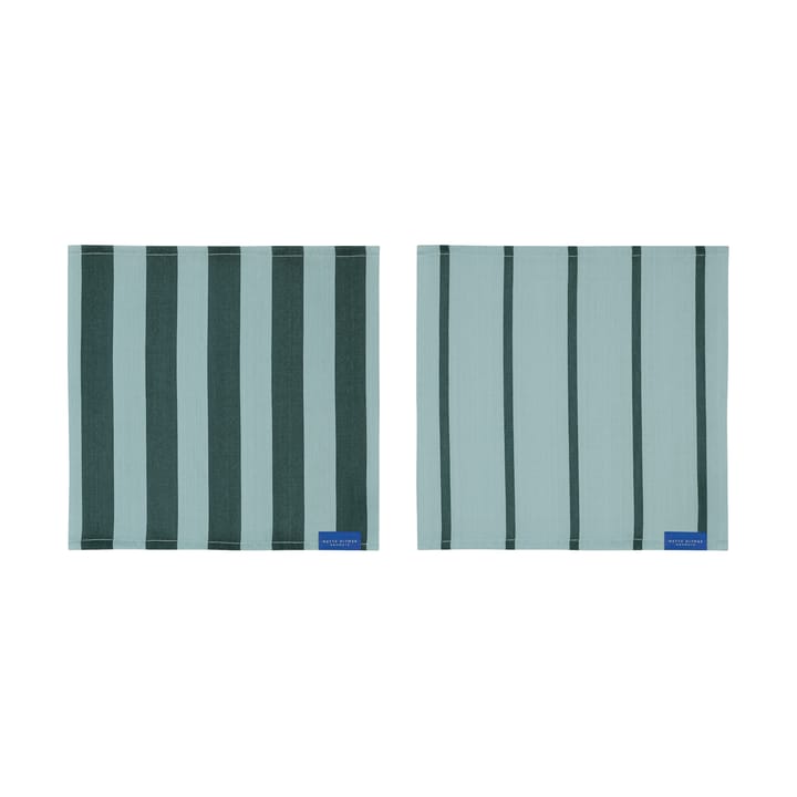 Πανί πιάτων Stripes 33x33 cm σετ 2 τεμαχίων - Mint - Mette Ditmer