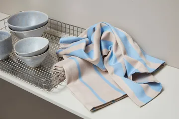 Πετσέτα κουζίνας Stripes 50x70 cm 2-pack - Blue-Beige (μπλε-μπεζ), 50x70 εκ. - Mette Ditmer