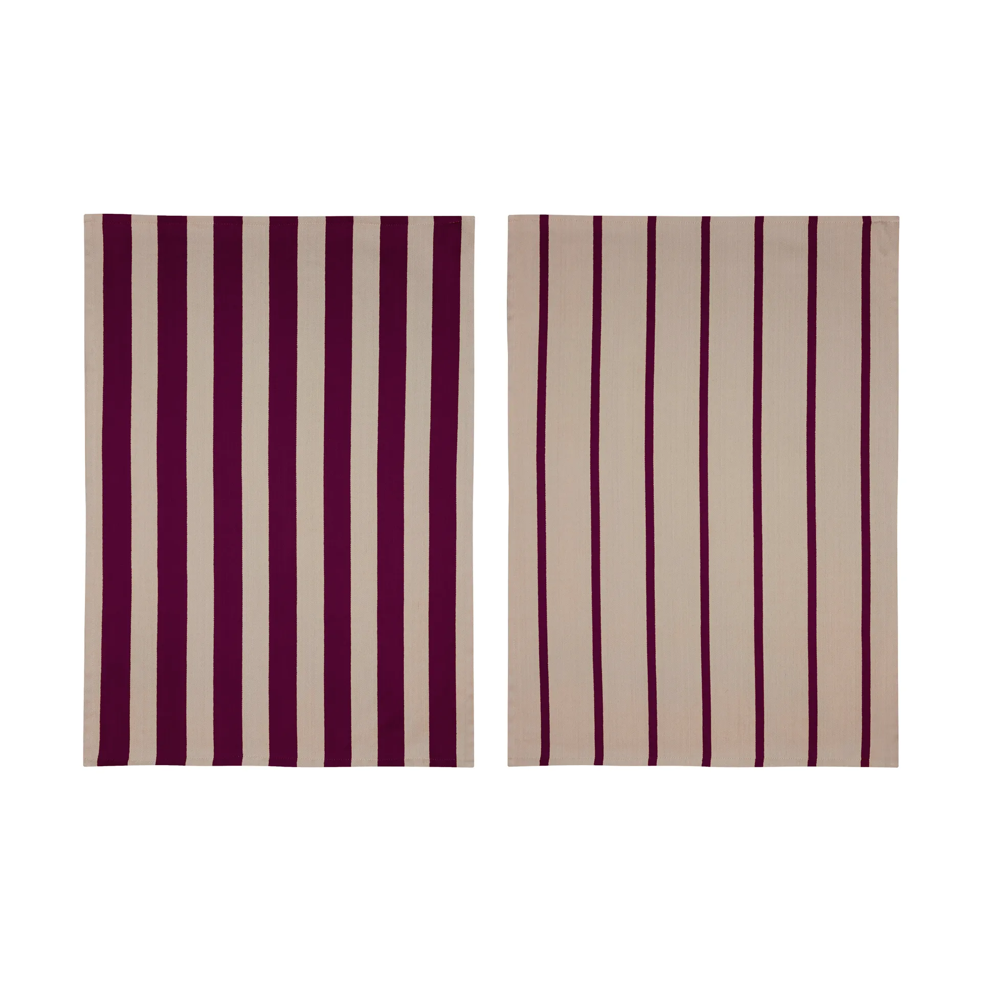 Πετσέτα κουζίνας Stripes 50x70 cm 2-pack, Red-Beige (κόκκινο-μπεζ), 50x70 εκ. Mette Ditmer