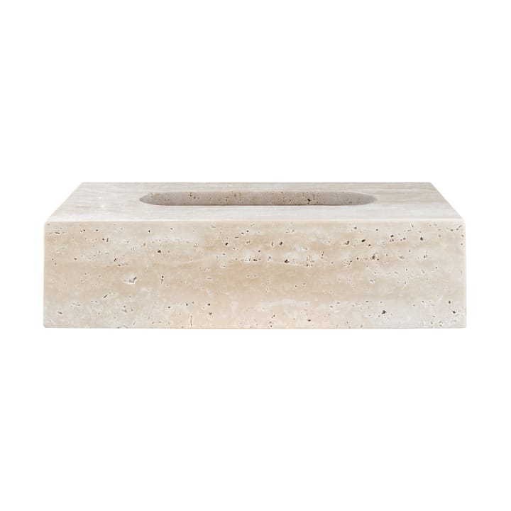 Κουτί χαρτομάντηλων Travertine 14x25,5 cm - Λινό - Mette Ditmer