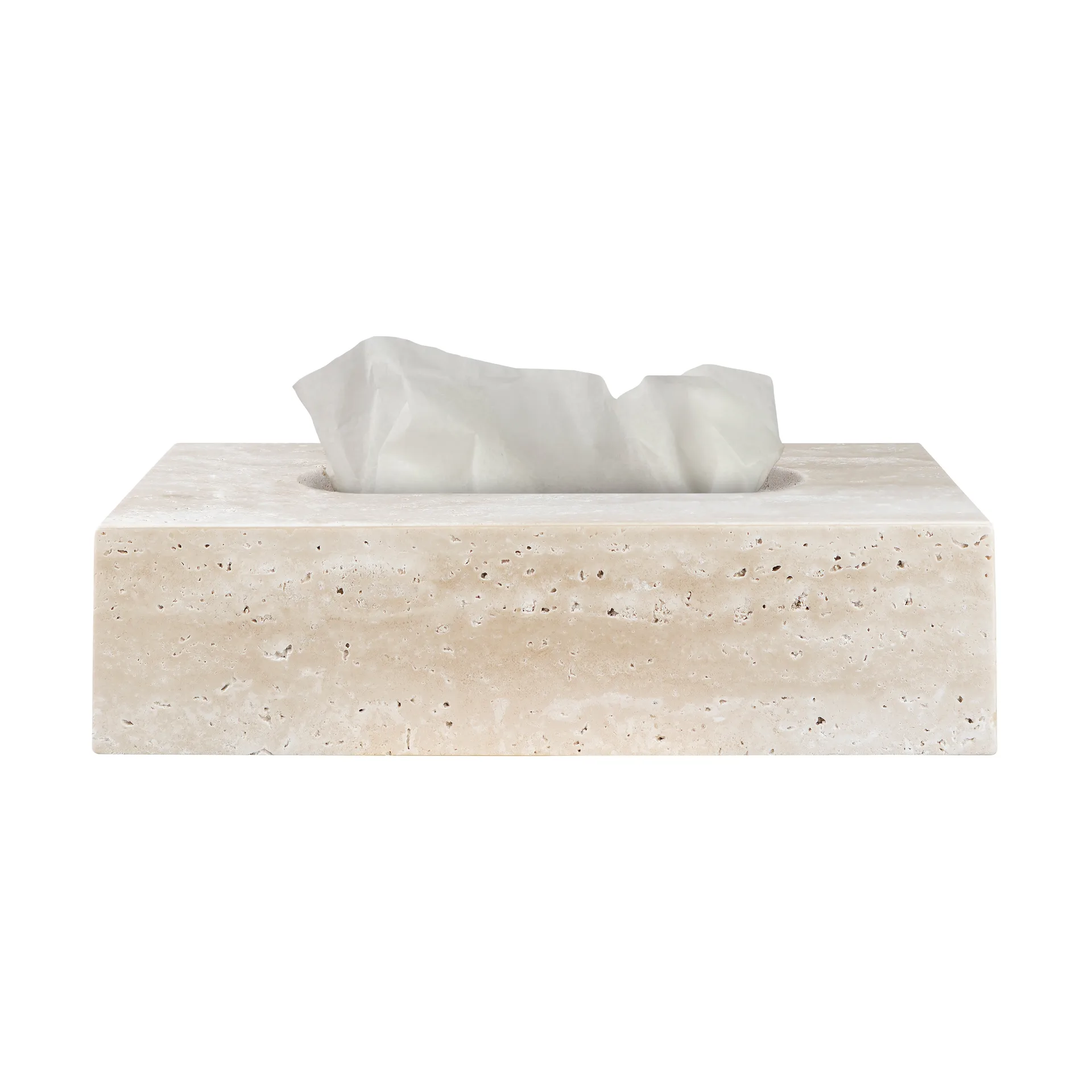 Κουτί χαρτομάντηλων Travertine 14x25,5 cm, Λινό Mette Ditmer
