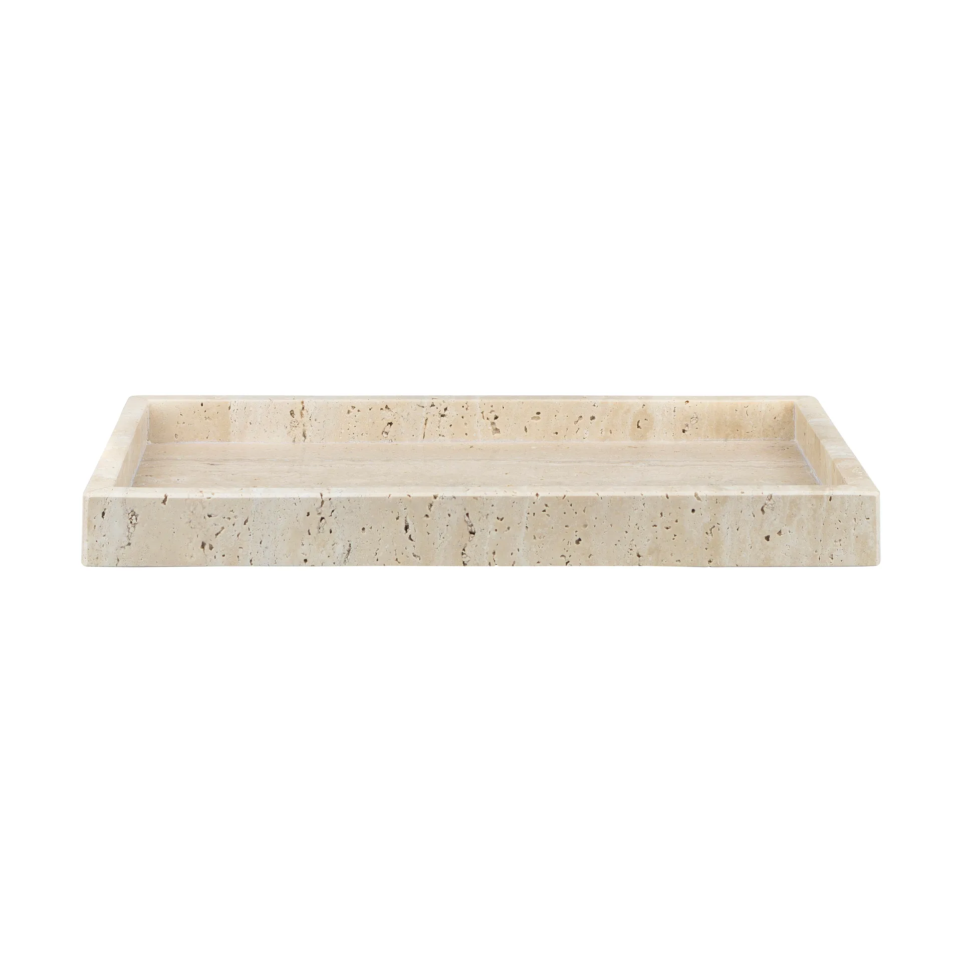 Travertine διακοσμητικός δίσκος 16x31 cm, Λίνο Mette Ditmer
