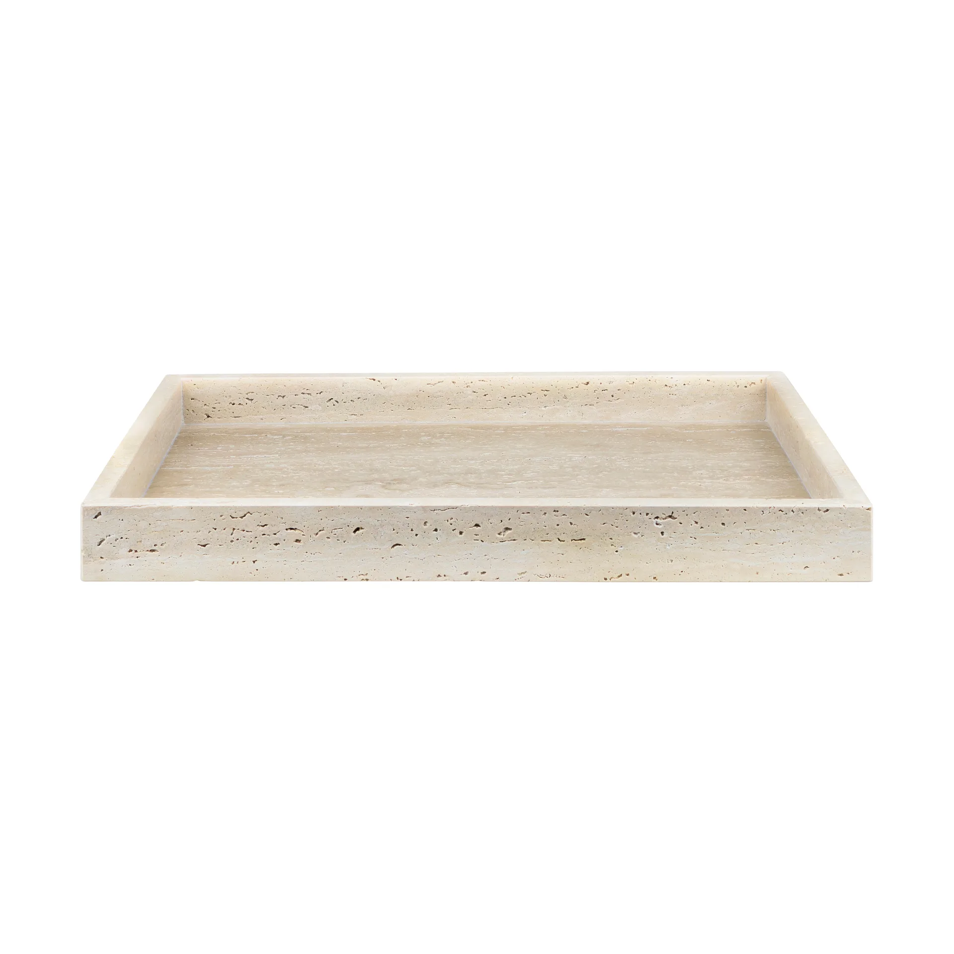 Travertine διακοσμητικός δίσκος 30x40 cm., Λινό Mette Ditmer