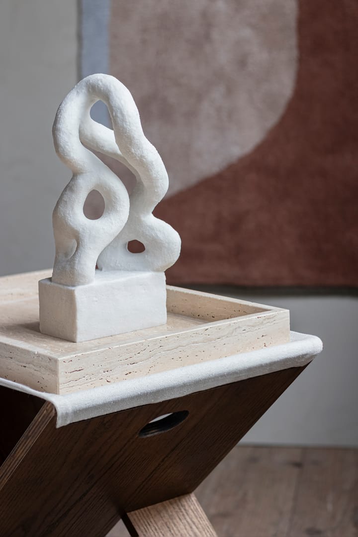 Travertine διακοσμητικός δίσκος 30x40 cm., Λινό Mette Ditmer