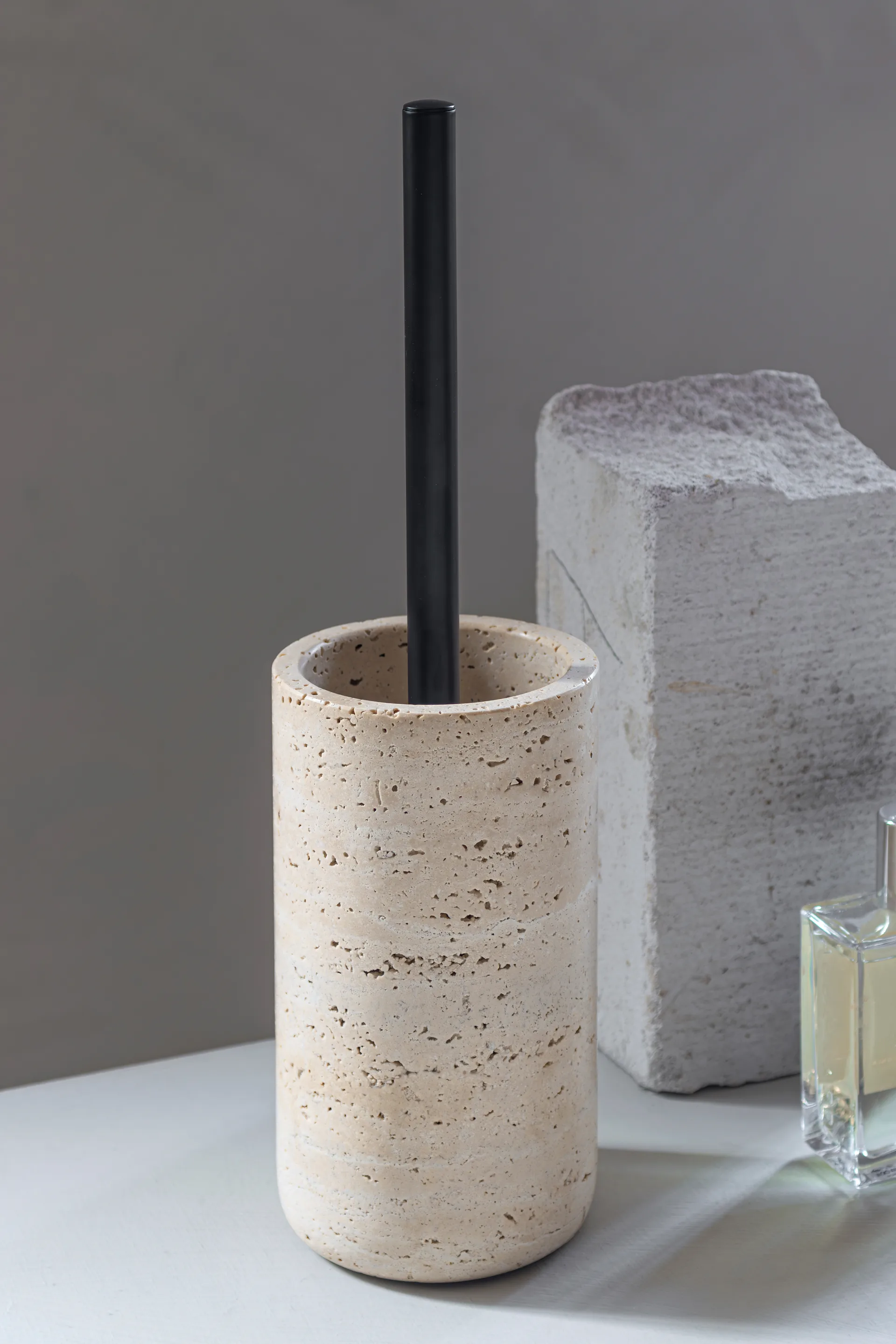 Βούρτσα τουαλέτας Travertine 36 cm, Λινό Mette Ditmer