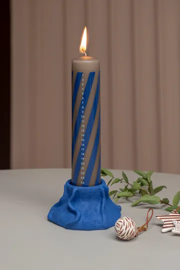 Κερί Twentyfour advent 25 εκ. - Μπλε του κοβαλτίου - Mette Ditmer