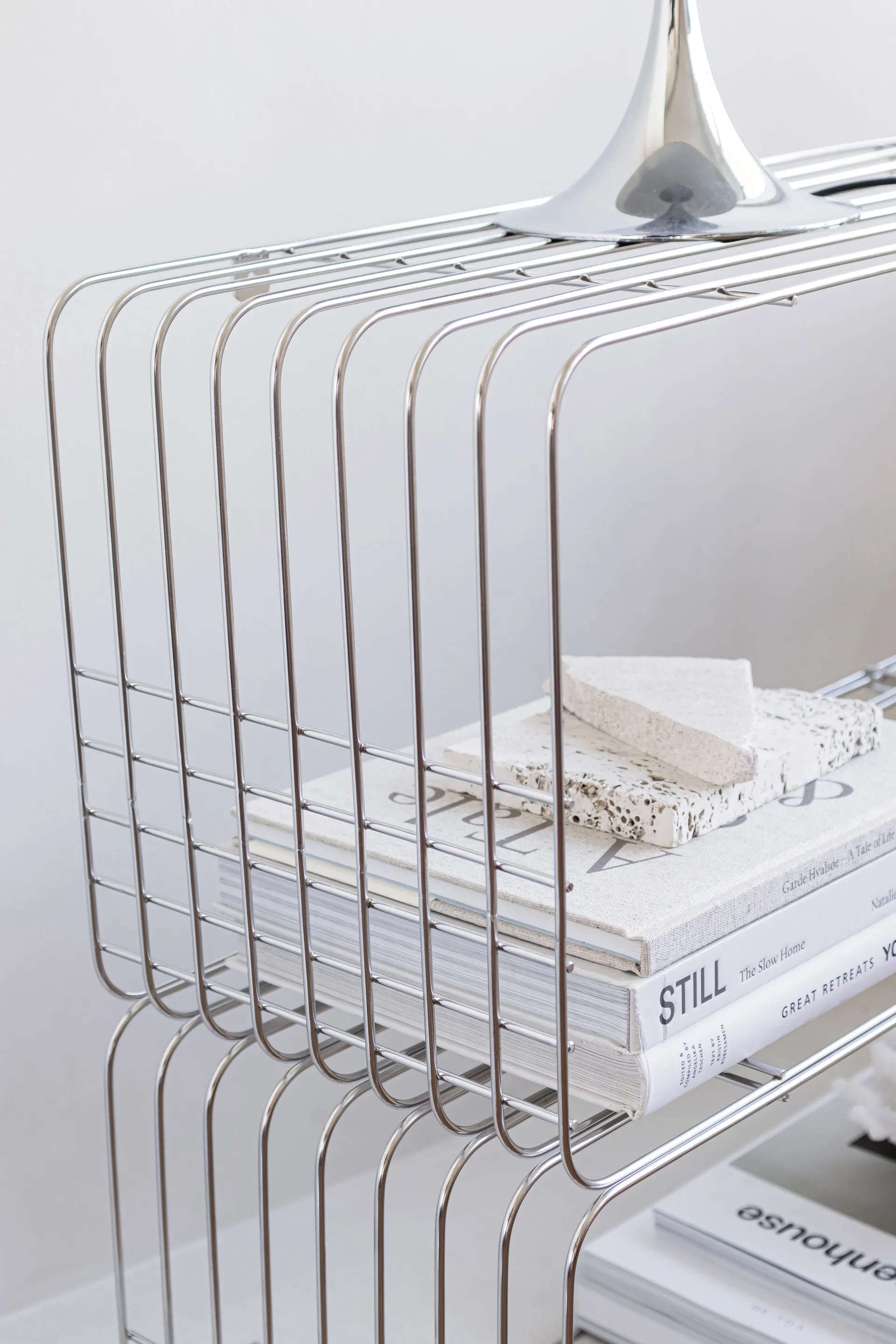 Wire ράφι 31x70x26 cm, Χρώμιο Mette Ditmer