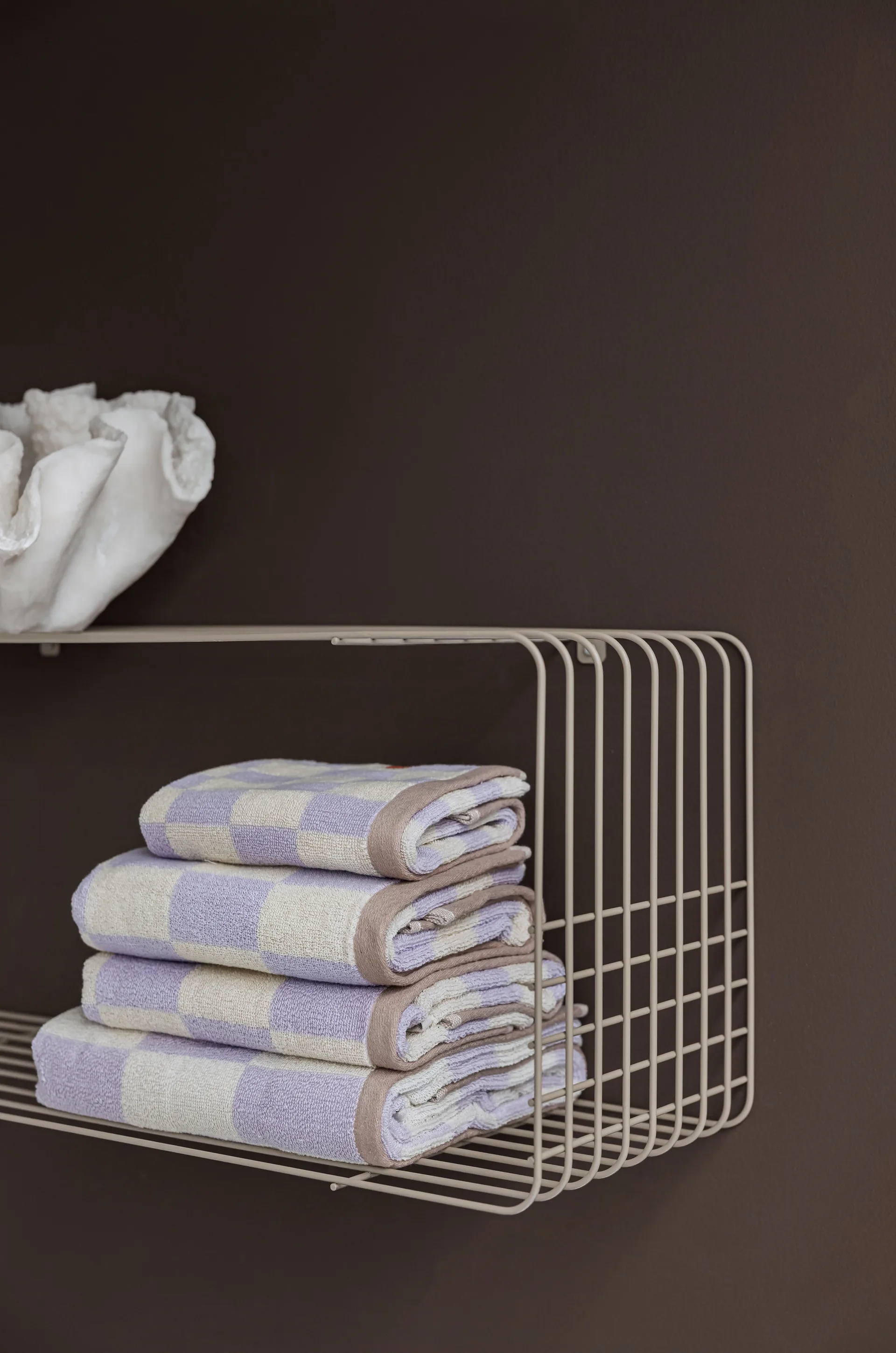 Wire ράφι, Sand, 31x70x26 cm Mette Ditmer