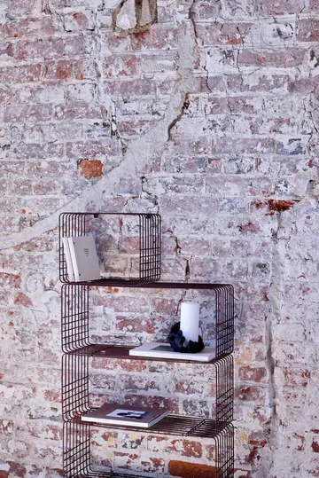 Wire ράφι - Short, κόκκινο, 26x38x30,5 εκ. - Mette Ditmer