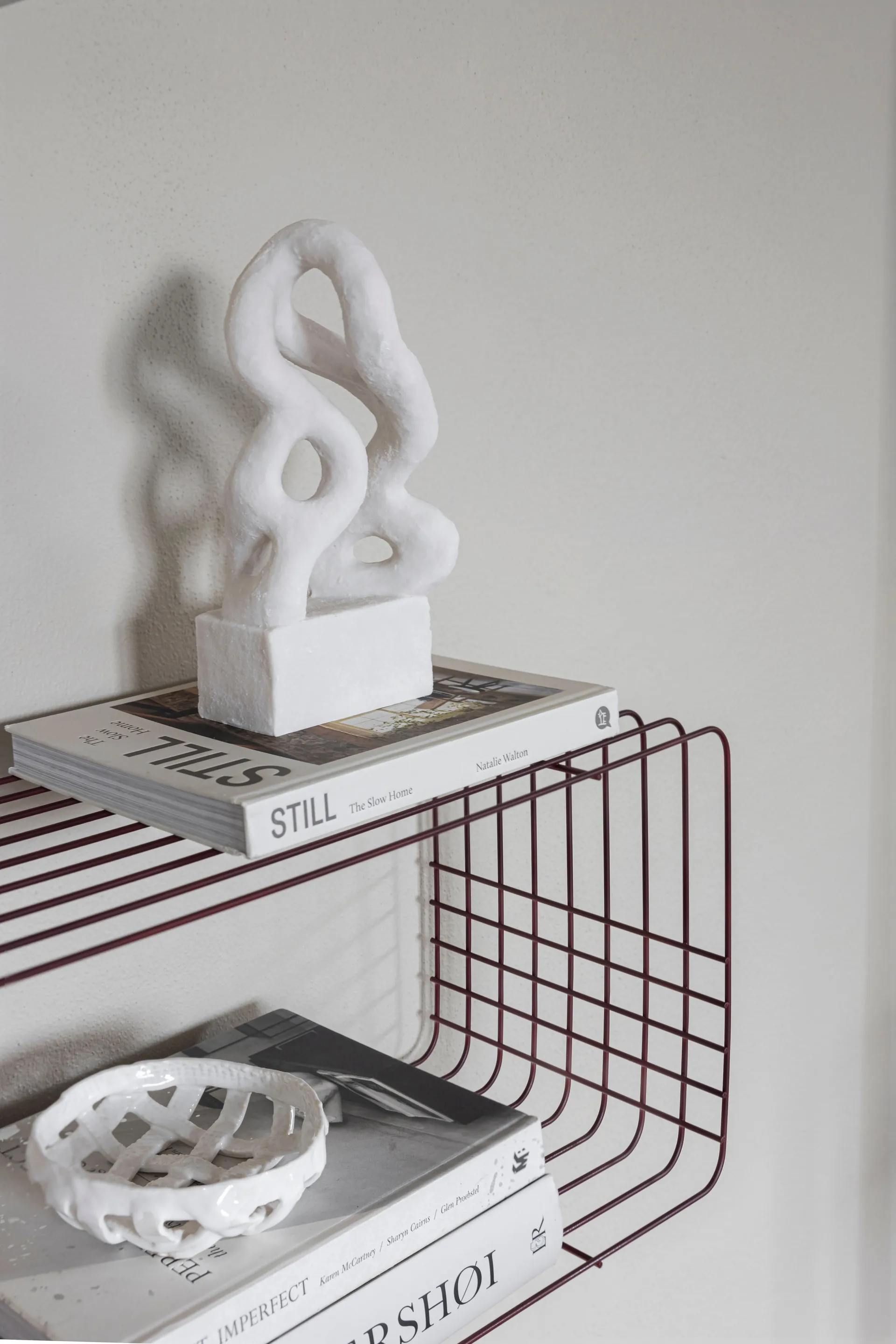 Wire ράφι, Wine, 31x70x26 cm Mette Ditmer