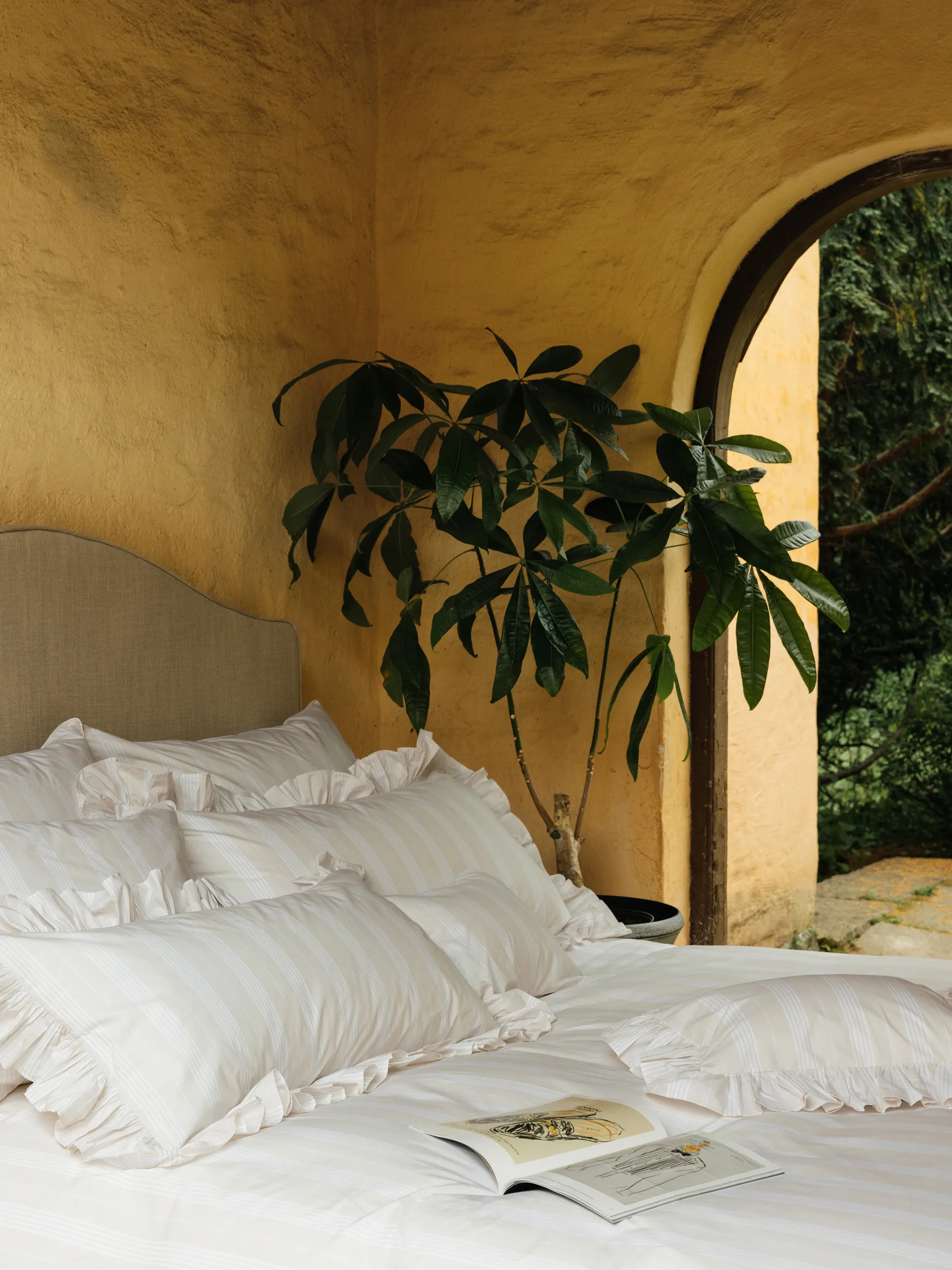 Μαξιλαροθήκη Camicia Balza, Μπεζ, 50x90 εκ. Mille Notti