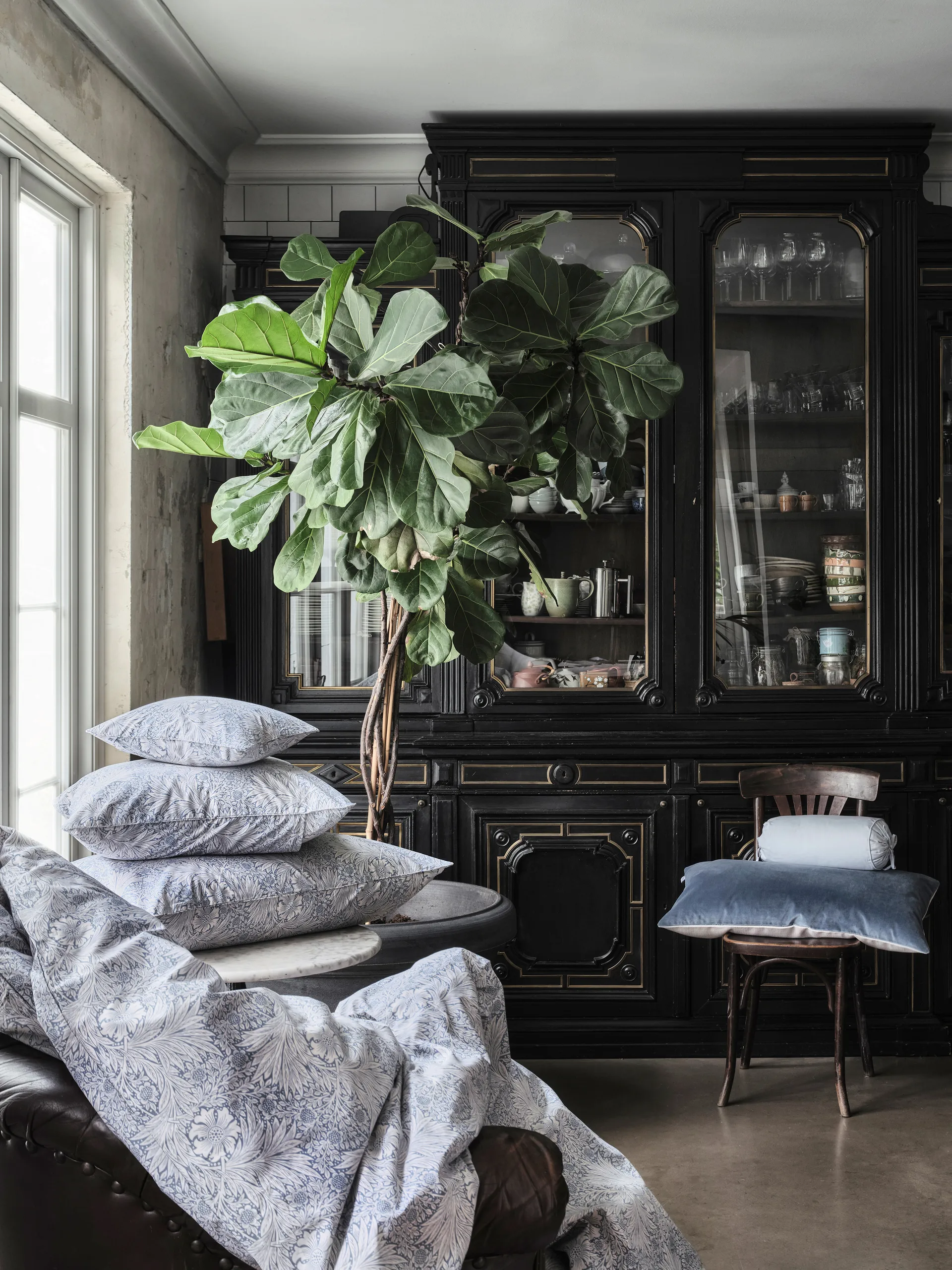 Μαξιλαροθήκη Morris & Co. Marigold , Μπλε, 50x60 εκ Mille Notti