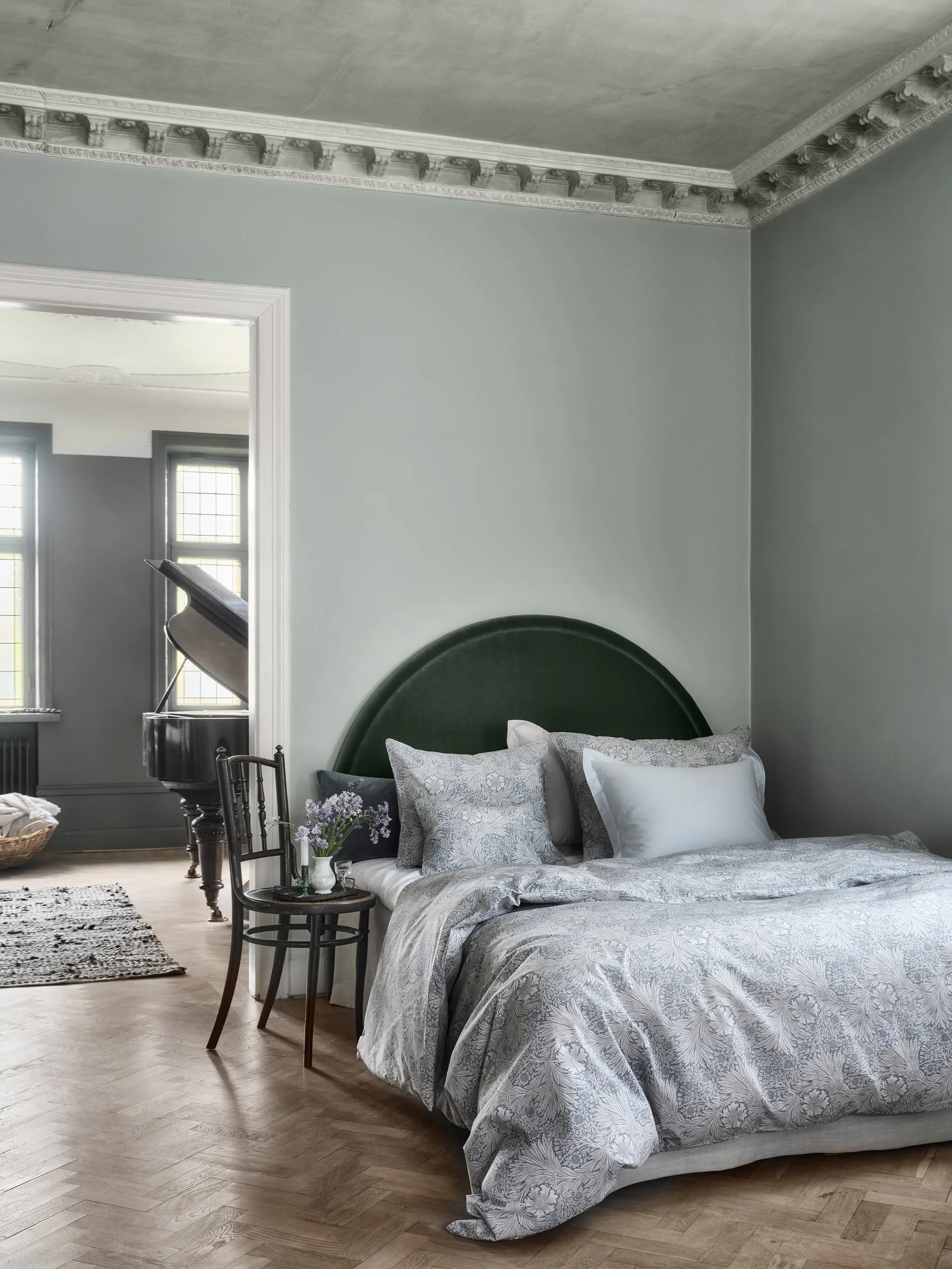 Μαξιλαροθήκη Morris & Co. Marigold , Μπλε, 50x90 εκ Mille Notti