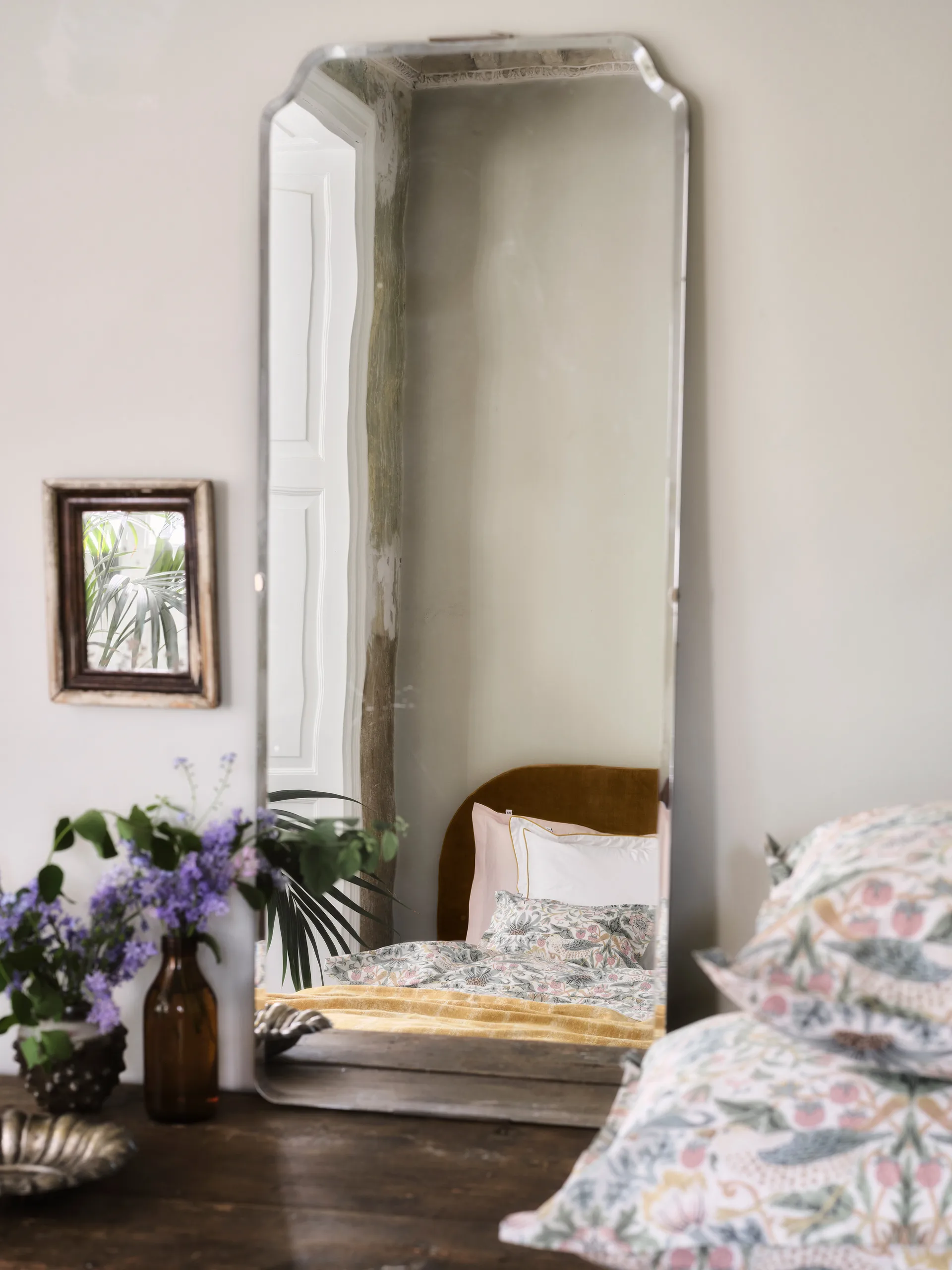 Παπλωματοθήκη Morris & Co. Strawberry Thief, Πράσινο, 150x210 εκ Mille Notti