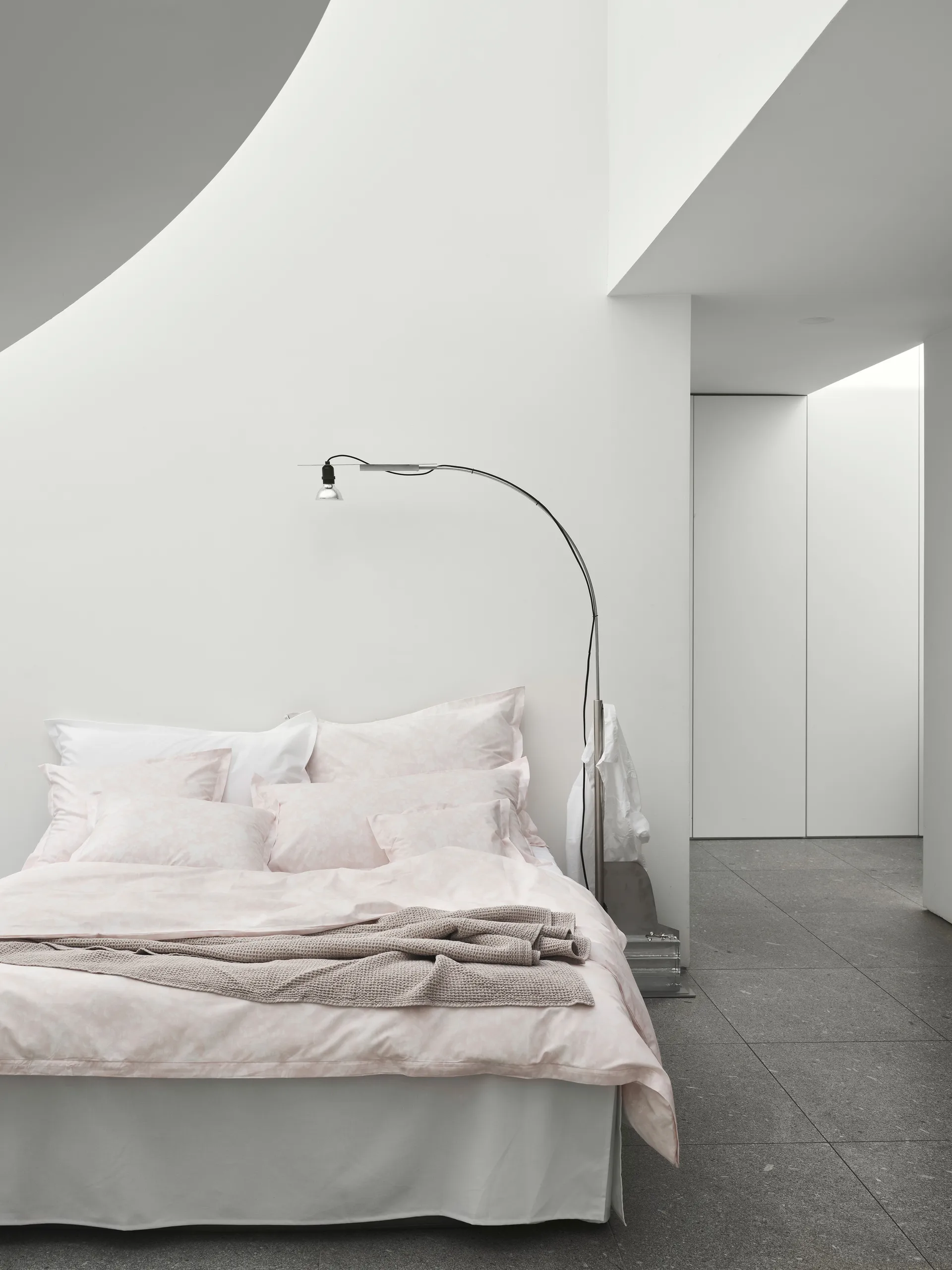 Napoli bed skirt, Λευκό, 160x220x52 εκ Mille Notti