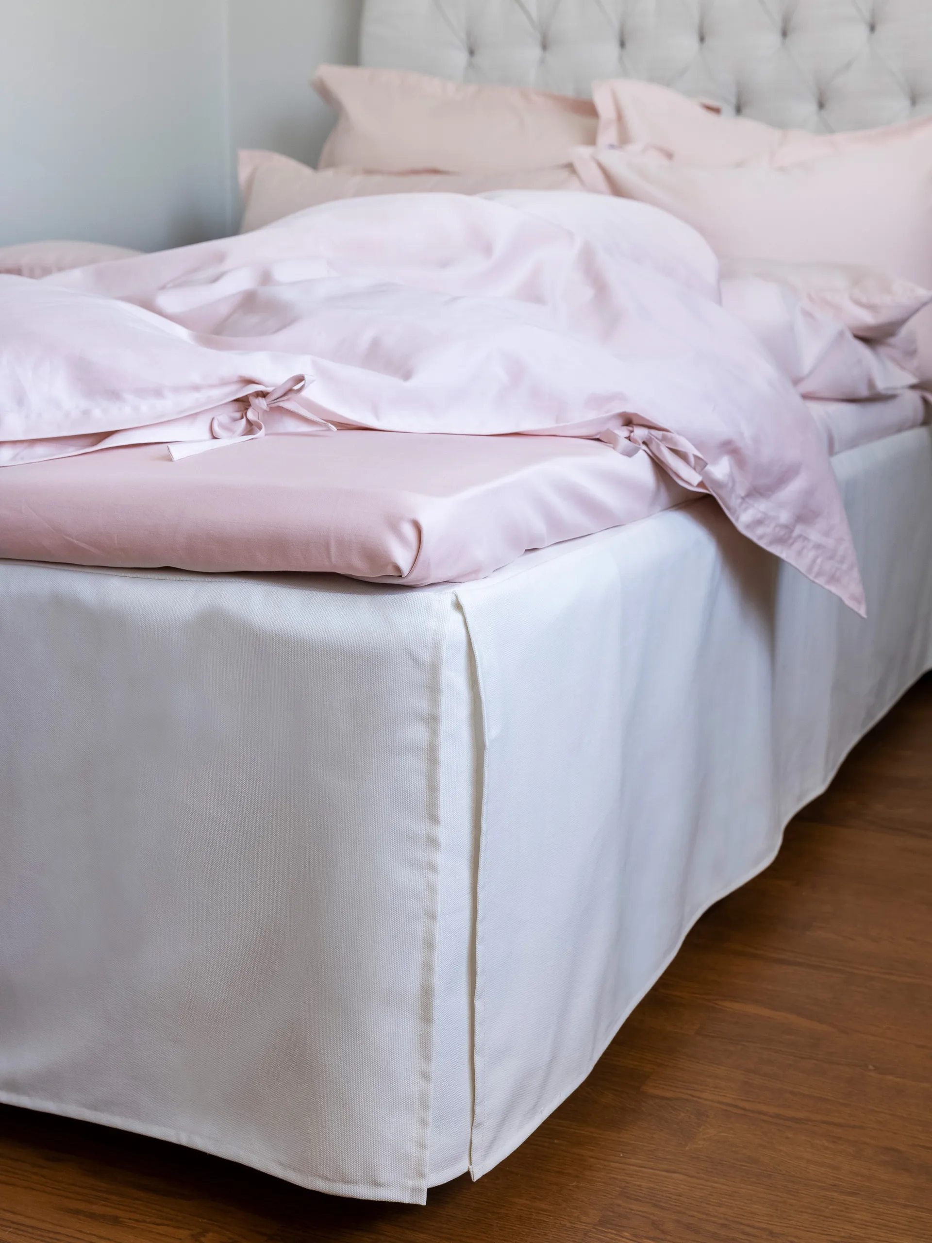 Napoli bed skirt, Υπόλευκο, 90x220x52 εκ Mille Notti