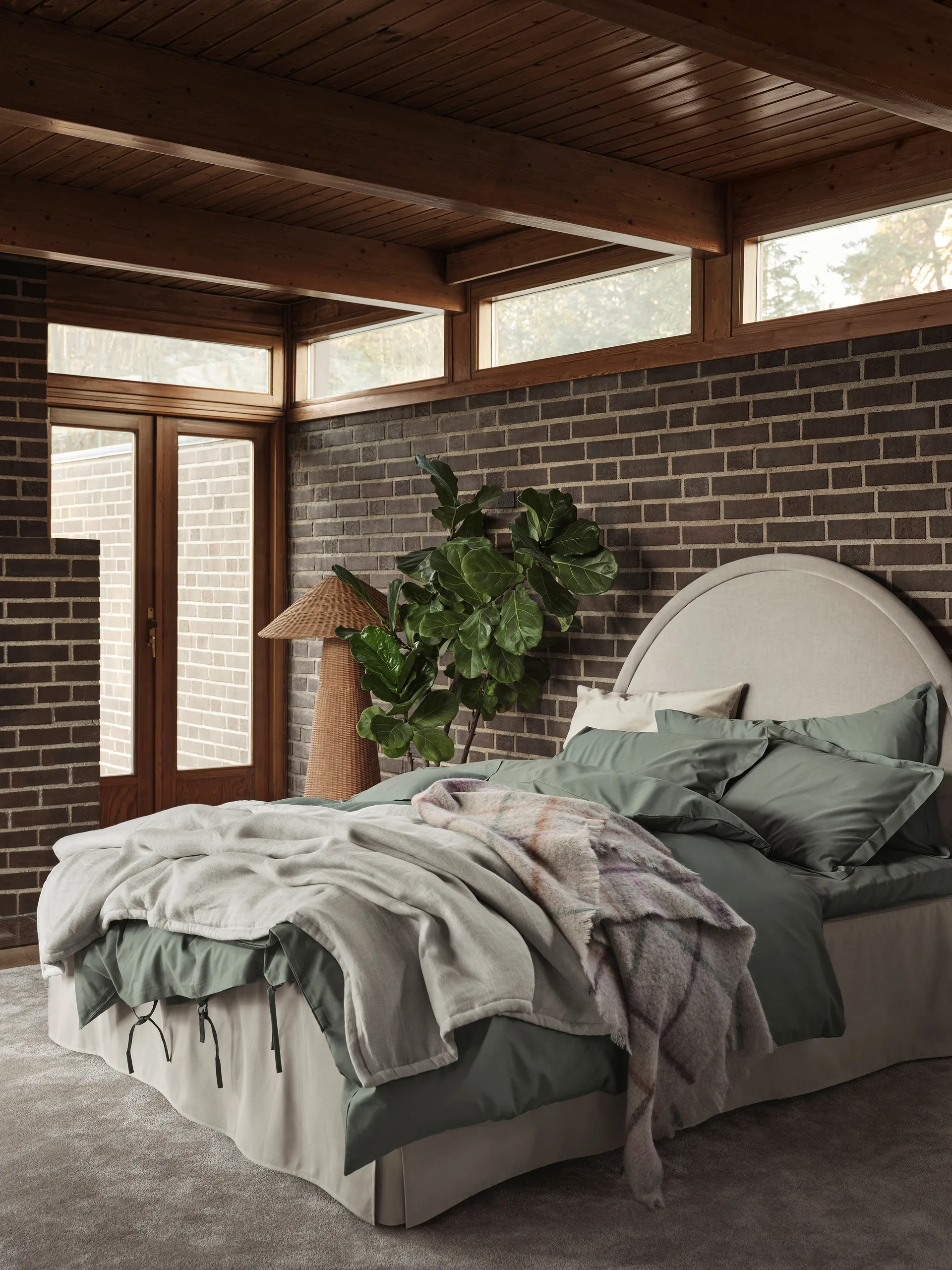 Napoli bed skirt, Sand, 180x220x42 εκ Mille Notti