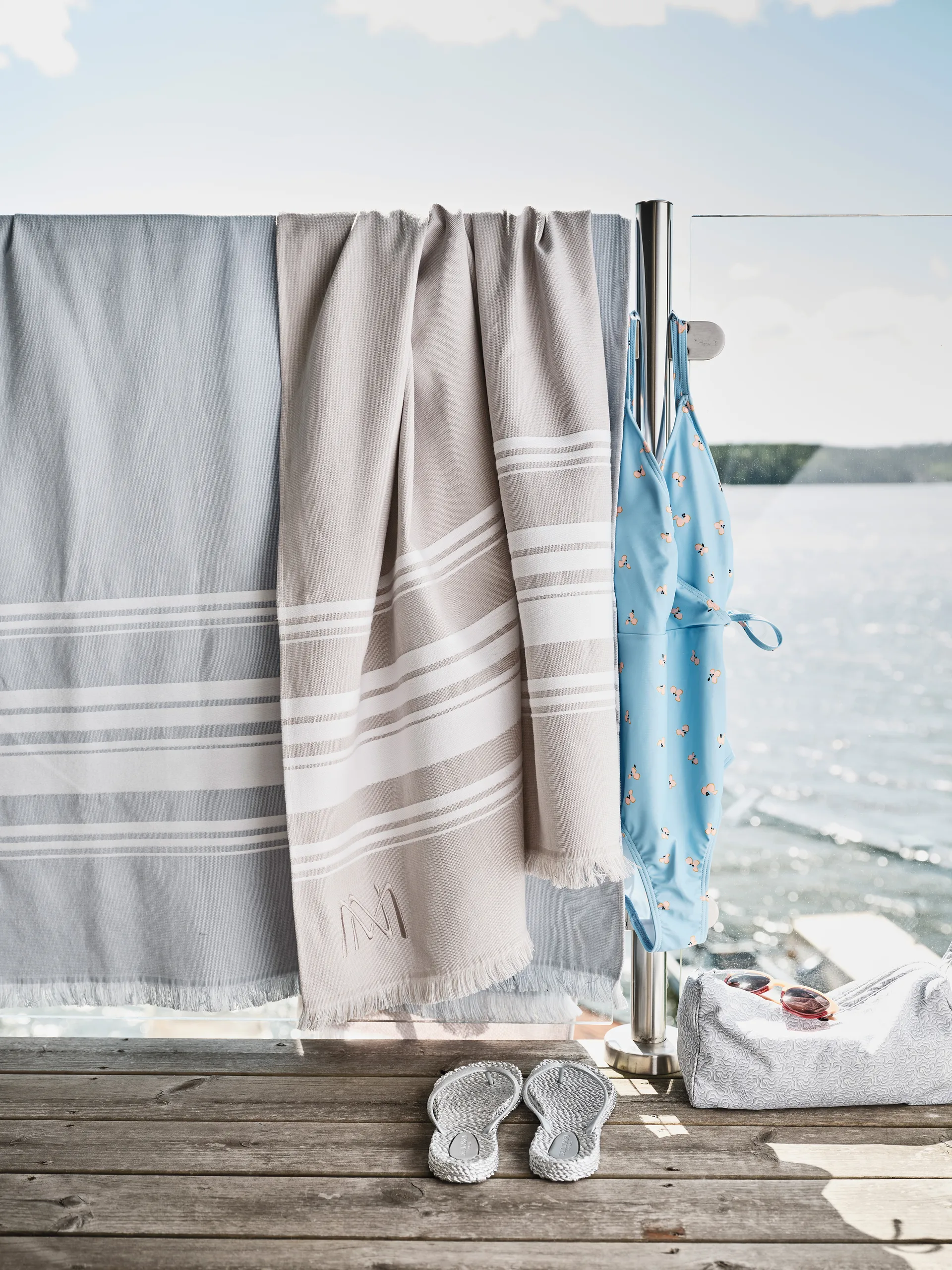 Rapallo beach towels EKO, Light blue, 100x180 εκ Mille Notti